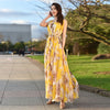 Image of Super Long Super Fairy Chiffon Skirt Floral Shopping