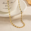 Image of National Style Pastoral Oil-spot Glaze Flowers Necklace Bracelet Jewelry Shopping