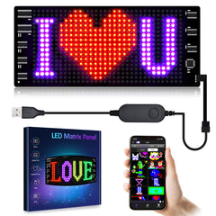 Programmable Car LED Sign LED Full-color Advertising Screen Ultra-thin Display Screen Custom Text Pattern Animation Display Car Shopping