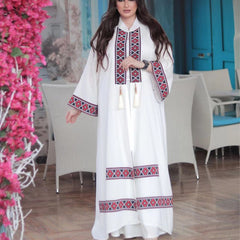 Decorative Ethnic Style Loose Casual Two-piece Suit Belted Shopping