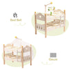 Image of ROBOTIME Doll Bunk Beds Cradle For 18 Inch Dolls, Wooden Baby Doll Beds Cribs Fits American Girls Shopping