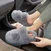 Image of Leisure Fleece-lined Platform Slippers Shopping