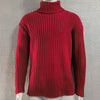 Image of Turtleneck Solid Color Slim Fit Knit Sweater Shopping