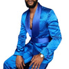 Image of Ink Blue Business Casual Suit Men's Two-piece Suit Shopping