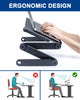 Image of Adjustable Laptop Stand, RAINBEAN Laptop Desk with 2 CPU Cooling USB Fans for Bed Aluminum Lap Workstation Desk with Mouse Pad, Foldable Cook Book Stand Notebook Holder Sofa,Amazon Banned Shopping111