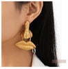 Image of Simple Retro Nose And Lip Minority Design Earrings Shopping