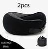 Image of Travel Neck Pillow Non-Deformed Airplane Pillow Travel Neck Cushion Durable U-Shaped Travel Memory Cotton Nap Neck Pillow Shopping