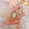 Image of Wheat Table Simple Temperament Small Square Gold Watch Shopping