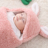 Image of Super Soft Baby Sleeping Bag Fluffy Fleece Newborn Blanket Swaddle Blankets, Unisex Baby Wrap For Newborn Baby Boys Girls With Head-Protecting & Head-Supporting Function, Wearable Swaddle Sleep Sack Shopping