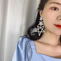 Women's Fashion New Pentagram Earrings Shopping