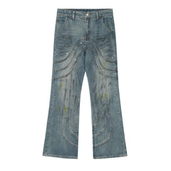 Punk Old And Dirty Bootleg Pants Men