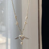 Image of Design High Sense Affordable Luxury Fashion Original Handmade Yongyi Heart Chain Length 45cm Necklace Shopping