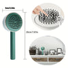 Image of One-key Self-cleaning Hair Brush For Women Curly Hair Brush  Anti-Static Airbag Massage Comb  Airbag Massage Scalp Comb Professional Detangling One-key Self-cleaning Shopping111