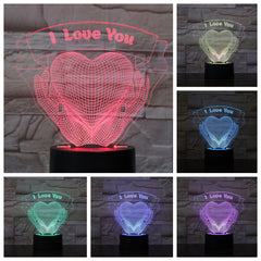 Valentines Day Gift Hands Holding Love 3D Night Light Shopping