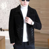 Image of Thickened Men's Woolen Overcoat Trend Mink Woolen Jacket Short Jacket Shopping