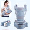 Image of Ergonomic Baby Carrier Infant Baby Hipseat Carrier 3 In 1 Front Facing Ergonomic Kangaroo Baby Wrap Sling Shopping