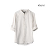 Image of Men's Linen Vintage Plus Size Shirt Shopping