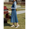 Image of Two-piece Preppy Long-sleeved Shirt Suspender Skirt Shopping