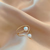 Image of Design Ins Style Simple Retro Open-end Pearl Adjustable Ring Shopping