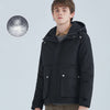 Image of All-match Short White Duck Down Hooded Jacket Men Shopping