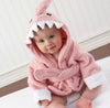 Image of Cartoon Cute Animal Modeling Baby Bath Towels Baby Bathrobes Cotton Children's Bathrobes Baby Hooded Shopping