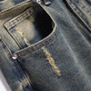 Image of American Retro Washed Jeans For Men Shopping