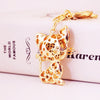 Image of Squinting Cute Fox Animal Alloy Key Ring Accessories Pendant Key Chain Shopping