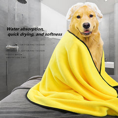 Dog Towels For Drying Dogs Drying Towel Dog Bath Towel, Quick-drying Pet Dog And Cat Towels Soft Fiber Towels Robe Super Absorbent Quick Drying Soft Microfiber Pet Towel For Dogs, Cats Yellow Shopping