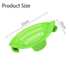 Image of Universal Silicone Clip-on Pan Pot Strainer Anti-spill Pasta Pot Strainer Food Grade Rice Fruit Colander Strainer Shopping