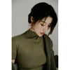 Image of Women's Solid Color Knitted Bottoming Top Shopping