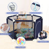 Image of Large Baby Playpen Kids Toddlers Infant Activity Center Saftety Play Fence Yard Shopping