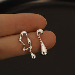 Asymmetric Lava Special Interest Light Luxury Personalized Earrings Shopping