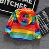 Image of Kids Rainbow Hooded Coat Shopping