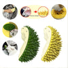 Image of Durian Cat Brush, Dog Cat Self Groomer, Wall Corner Scratcher Massage Combs Durian Shape Molars Eat Slowly Toys Multifunctional Scratch Massager Tool Pets Clean Teeth Healthy Toys Shopping