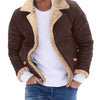 Image of Fashion Men's Fur Integrated Fleece-lined Padded Jacket Shopping