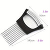 Image of Onion Slicer Holder, Onion Holder For Slicing, 304 Stainless Steel Onion Slicer Cutter, Lemon Holder Slicer, Creative Onion Slicer Holder, Onion Slicer Cutter For Steak Tendons, Household Gadget, Kitc Shopping