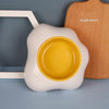 Image of Egg-shaped Pet Bowl Drinking Water Single Bowl Double Bowl Dog Bowls Cute Pet Feeding Bowl Egg Yolk Shaped Food And Water Elevated Bowl Feeder Shopping