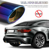 Image of Car Exhaust Pipe Tip Rear Tail Throat Muffler Stainless Steel Round Accessories Shopping