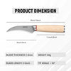 Image of Vegetable Cleaver - Japanese Cleaver 6.5 Inch Chopping Knife High Carbon Stainless Steel Knives With Wooden Handle 6.5 Inch Cleaver Knife Shopping