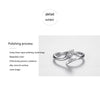 Image of Sterling Silver Snake Ring Female Stackable Band Ring Shopping