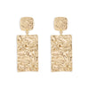 Image of Alloy Pleated Elegant And Simple Earrings Geometric Earrings Shopping