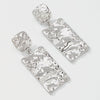 Image of Alloy Pleated Elegant And Simple Earrings Geometric Earrings Shopping