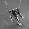 Image of Men's Fashion Skull Indian Wolf Tooth Necklace Shopping