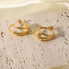 Image of Stainless Steel Ring-shaped Earrings Shopping