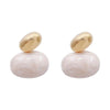 Image of European And American Retro Affordable Luxury Fashion Drip Glazed Oval Earrings Shopping