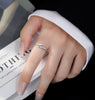 Image of 999 Sterling Silver Diamond Simple Bracelet Ring For Women Shopping