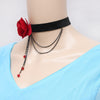 Image of Accessories Vintage Rose Tassel Pendant Queen Style Necklace Collar Shopping