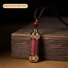 Image of Cinnabar Pendant Women's Natural Cinnabar Stone Powder Necklace Shopping