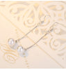 Image of Pearl Shell Pearl Stud Earrings Silver Plated Tassel Jewelry Long Earrings Shopping