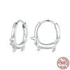 Image of Cute Animal Simple Bracelet Earrings Sterling Silver Shopping